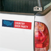 Land over partij/Republikein voor Joe Biden Bumpersticker (Op Truck)
