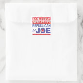 Land over partij/Republikein voor Joe Biden Vierkante Sticker (Tas)