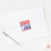 Land over partij/Republikein voor Joe Biden Vierkante Sticker (Envelop)