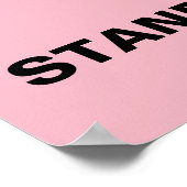 Land over partij staat op voor Trump-protesten Poster (Hoek)