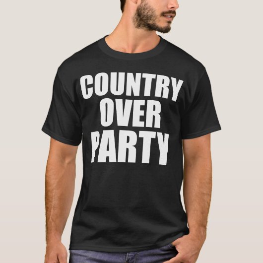 Land over partij t-shirt (Voorkant)