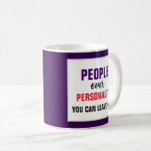 Land over Trump Mensen over Persoonlijkheid Koffiemok (Voorkant rechts)