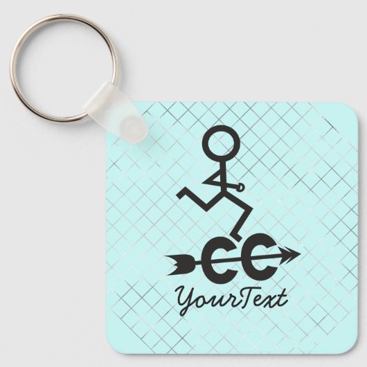 Land overschrijden - CC actief Sleutelhanger (Voorkant)