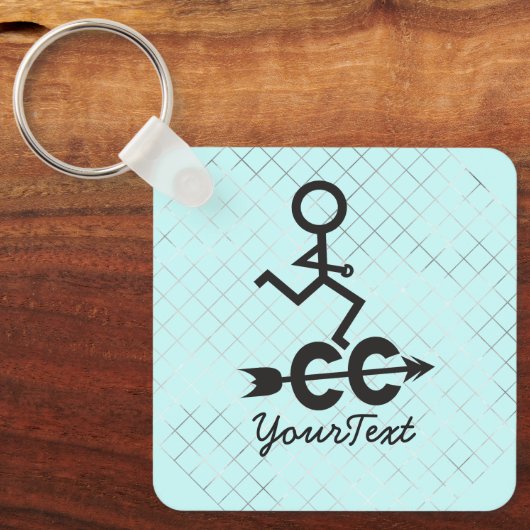 Land overschrijden - CC actief Sleutelhanger (Voorkant)