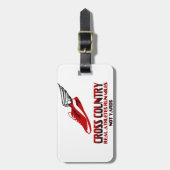 Land overschrijdend bagagelabel (Voorkant verticaal)