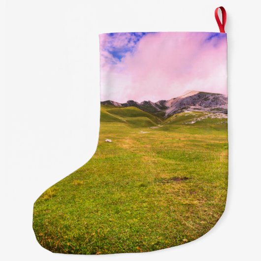 Land overschrijdend grote kerstsok (Achterkant)