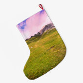 Land overschrijdend grote kerstsok (Achterkant (Hangend))