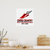 Land overschrijdend poster (Keuken)