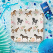 Land Paard Bloemen Papier Borden Papieren Bordje (Feest)
