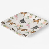 Land Paard Bloemen Papier Borden Papieren Bordje (Gebogen)