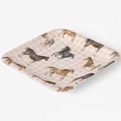 Land Paard Papier Borden Papieren Bordje (Gebogen)