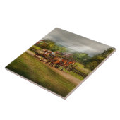 Land - paarden - Levensmiddelen Tegeltje (Zijkant)