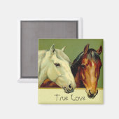 Land Paarden Ware Liefde Koelkastmagneet Magneet (Voorkant / Achterkant)