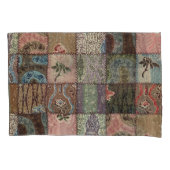 Land patchwork quilt, 3D textuur. Kussensloop (Voorkant)