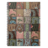 Land patchwork quilt, 3D textuur. Notitieboek (Voorkant)