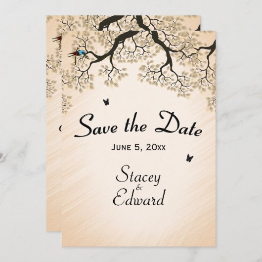 Land Perzage Opslaan Datum Save The Date (Voorkant / Achterkant)