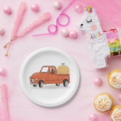 Land pick-up truck verjaardag papieren bordje (Feest)