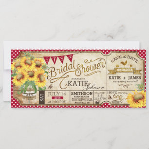 Land Picnic Sunflower Rustisch Vrijgezellenfeest Save The Date
