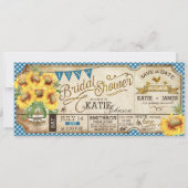 Land Picnic Sunflower Rustisch Vrijgezellenfeest Save The Date (Voorkant)