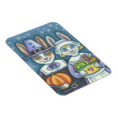 LAND PILGRIMS, THANKSGIVING BUNNY RABBIT MAGNET MAGNEET (Rechterzijde)