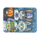 LAND PILGRIMS, THANKSGIVING BUNNY RABBIT MAGNET MAGNEET (Horizontaal)