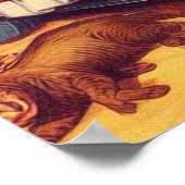 land Pin-up Illustratie Poster (Hoek)