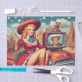  land Pin-up Illustratie Tissuepapier (Craft)