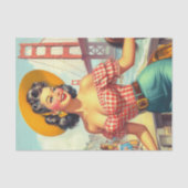  land Pin-Up Tissuepapier (Voorkant)