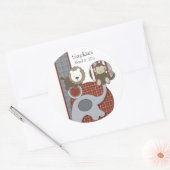 Land Plaid Baby Boy Sticker (Envelop)