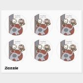 Land Plaid Baby Boy Sticker (Vel)