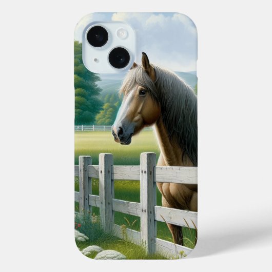 Land Pony Paard Verjaardagsfeest Case-Mate iPhone Case (Achterkant)