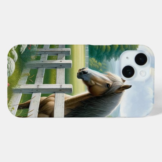 Land Pony Paard Verjaardagsfeest Case-Mate iPhone Case (Achterkant (horizontaal))