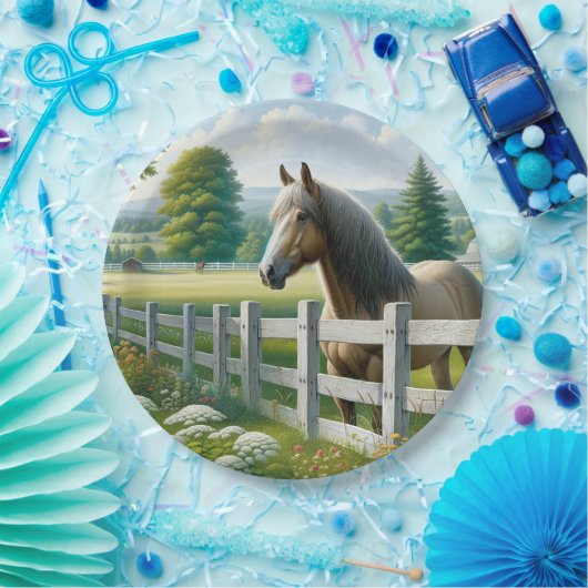 Land Pony Paard Verjaardagsfeest Papieren Bordje (Feest)