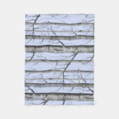 Land, prachtige Aspen-bomen op blauw Fleece Deken (Voorkant)