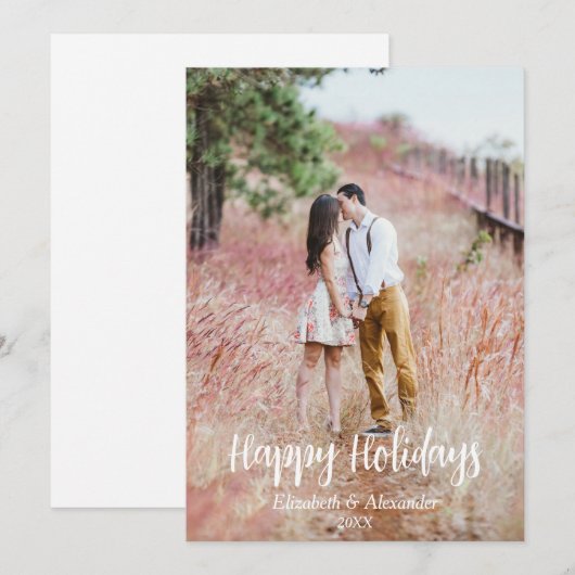 Land Prettige feestdagen Feestdagenkaart (Voorkant / Achterkant)