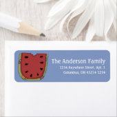 Land Prim Watermelon Return Address Labels (Insitu)
