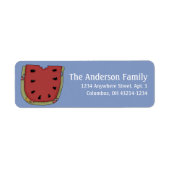 Land Prim Watermelon Return Address Labels (Voorkant)