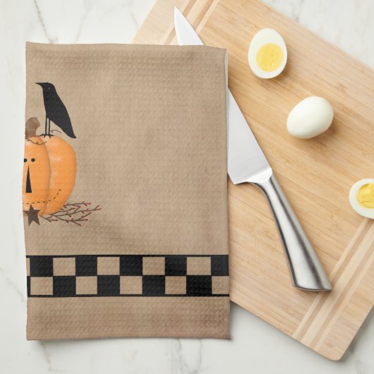 Land Primitief pompoen Theedoek (Quarter Fold)