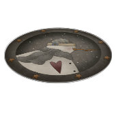 Land Primitief Snowman Snijplank (Hoek)