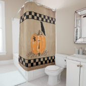 Land Primitieve Pompoen Douche Gordijn (In situ)