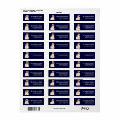 Land Primitieve Snowman retour adreslabels Etiket (Full Sheet)