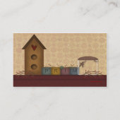 Land Primitive Shelf Visitekaartje (Achterkant)