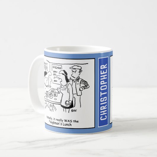 Land Pub met Plowman's lunch. Koffiemok (Voorkant links)