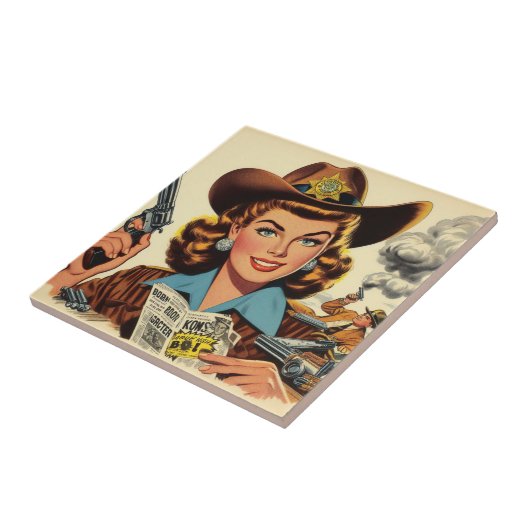  land pulp meisje tegeltje (Zijkant)