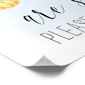 Land Pumpkin Herfst Baby shower Favors Sign. Poster (Hoek)