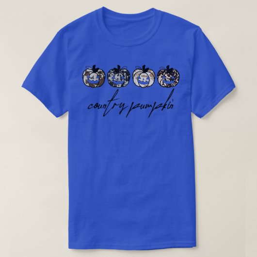 Land Pumpkin Western Funny Spooky Funny Newe T-shirt (Design voorkant)