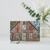 Land Quilt Old Barn Briefkaart (Staand voorkant)