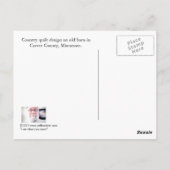 Land Quilt Old Barn Briefkaart (Achterkant)