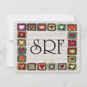 Land Quilt Squares Invitation / Blank Kaart (Voorkant)