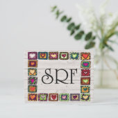 Land Quilt Squares Invitation / Blank Kaart (Staand voorkant)
